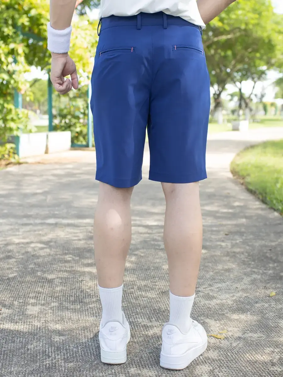 Quần short nam thể thao túi hậu nổi - Xanh đậm - 30