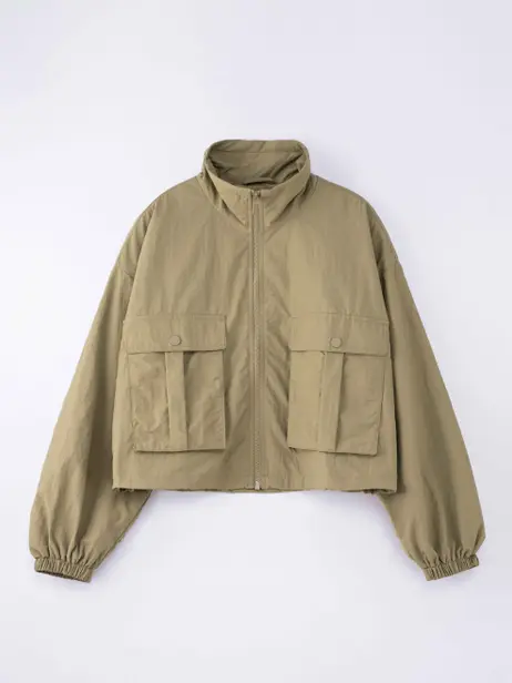 Áo Khoác Nữ Túi Hộp Năng Động