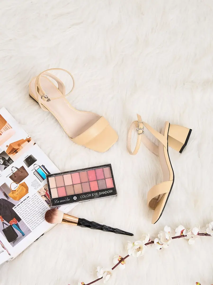 Giầy nữ sandal êm chân nữ tính - Be - 35