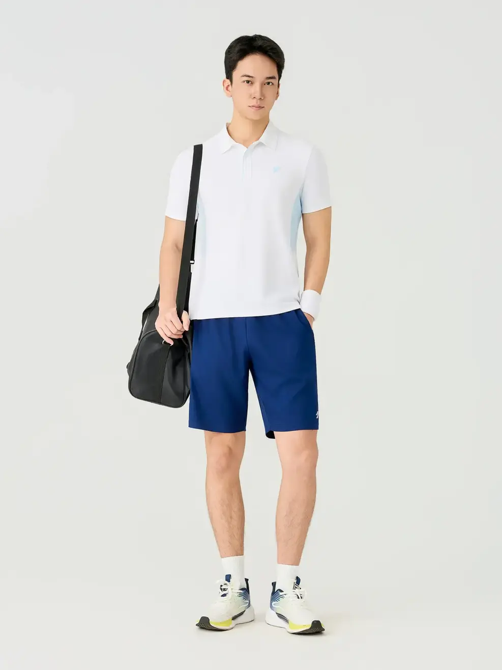 Áo Polo Sport Nam Slim Phối Thân - White 004 - M