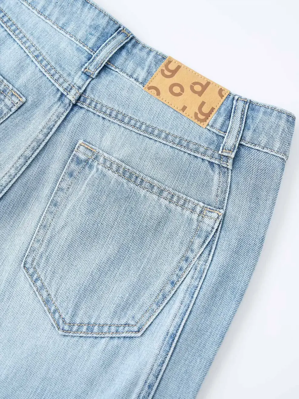 Quần Jeans Nữ Straight Cắt Cúp - Màu chàm 003 - 26