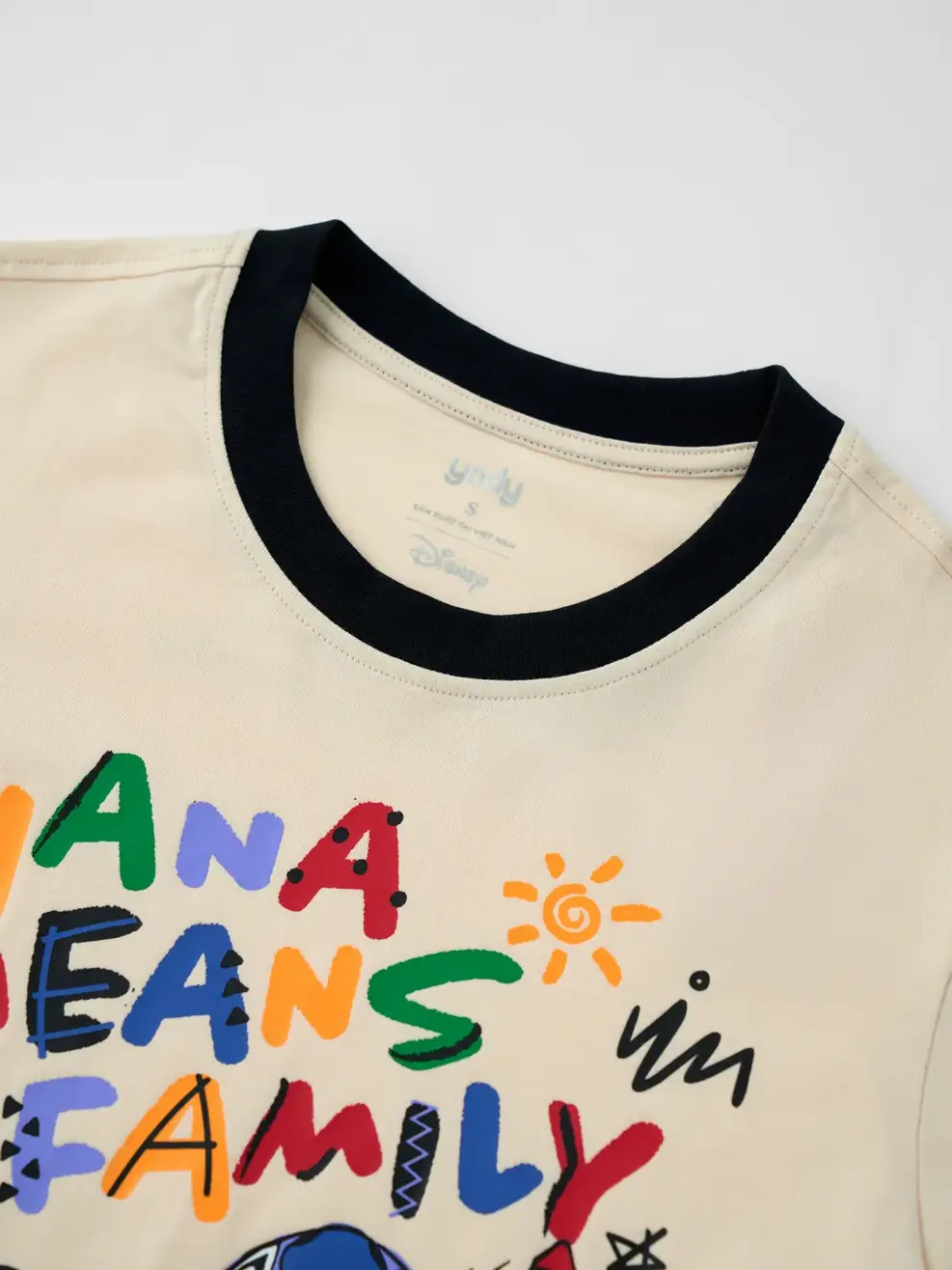 Áo Phông Nữ Stitch Ohana Means Family - Be 009 - S