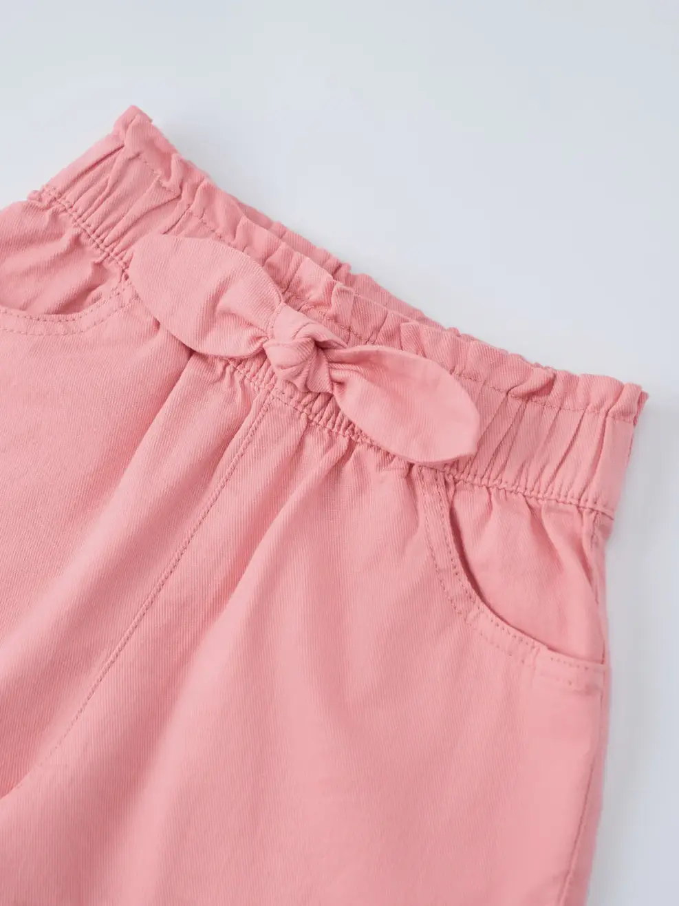 Quần Shorts Bé Gái Có Nơ Cạp - Hồng 020 - 2-3