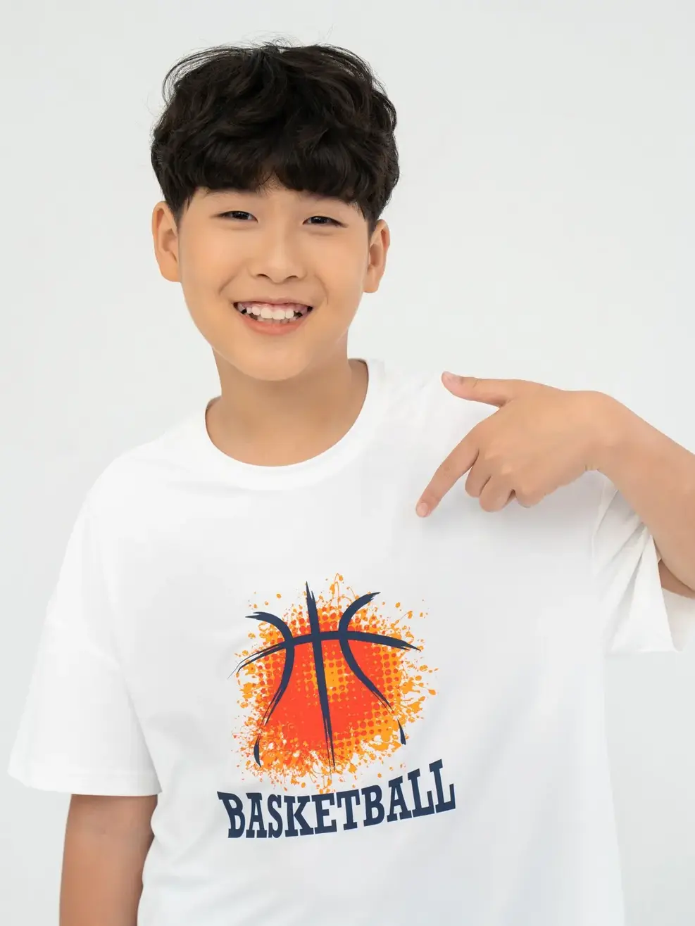 Bộ Đồ Trẻ Em In Basketball - Trắng đen - 8