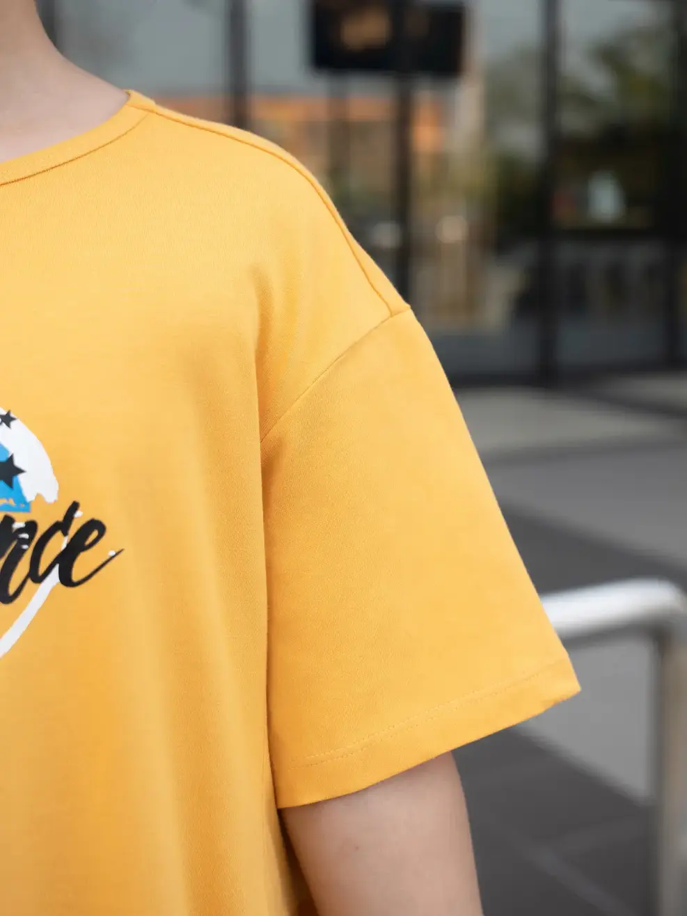 Váy trẻ em nhún tầng trái tim - Vàng - 10