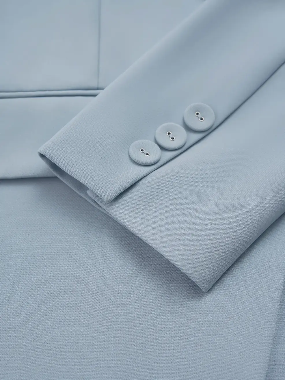 Vest Nữ Dáng Blazer Nắp Túi Xẻ Sau - Xanh lơ - S