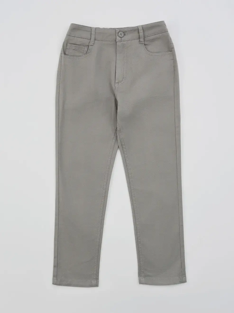 Quần Kaki Kid Cơ Bản - Ghi Đậm - 6-7