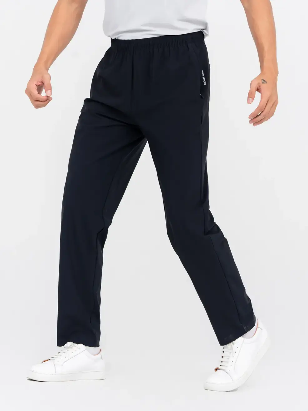 Quần Gió Thể Thao Nam 4 Mùa - Đen - 2XL