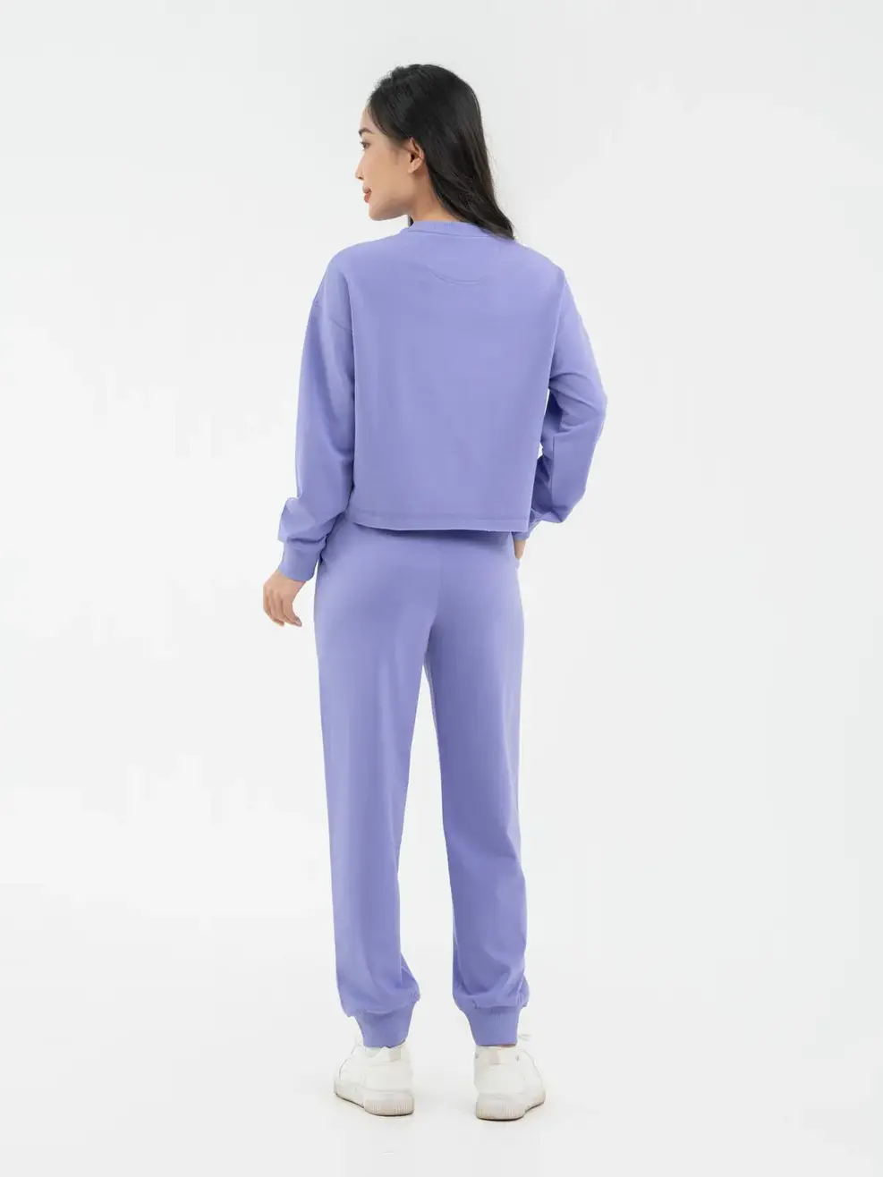 Bộ Đông Nữ Gấu Buông Trẻ Trung - Tím - S