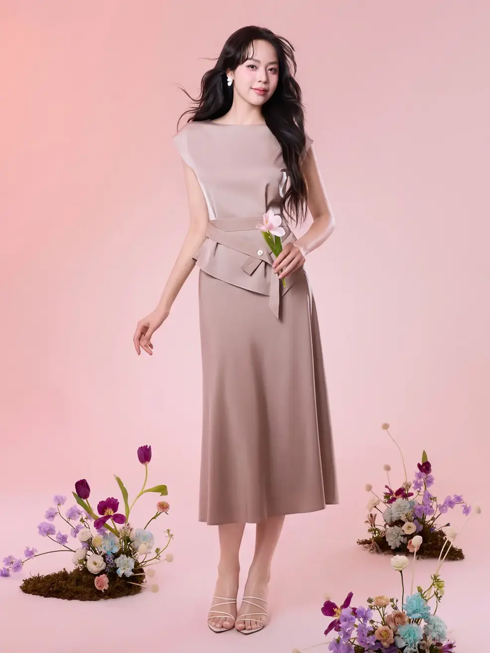 Chân Váy Satin Collection - Nâu 112 - S