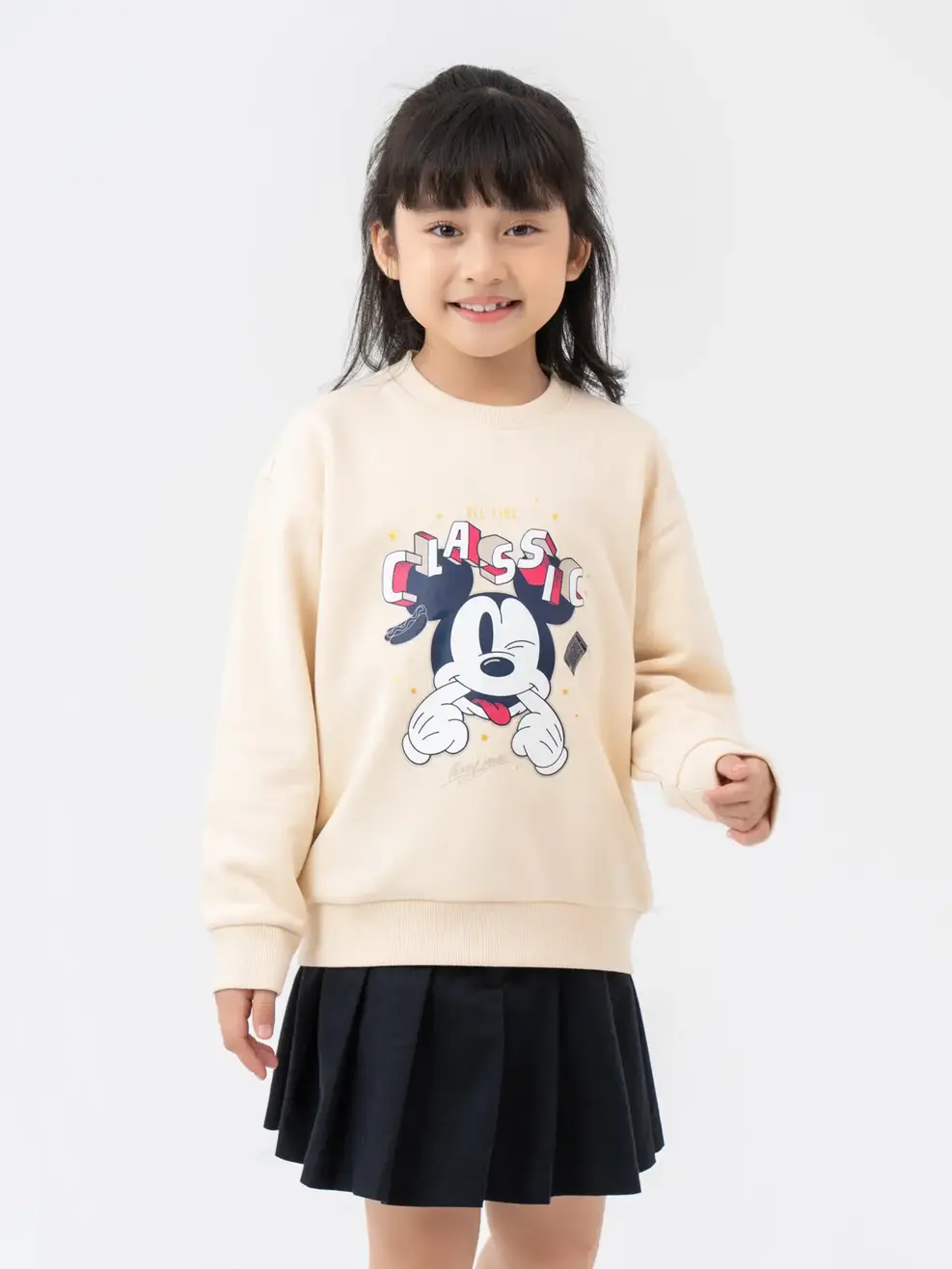 Áo Dài Kid Mickey - Be - 6