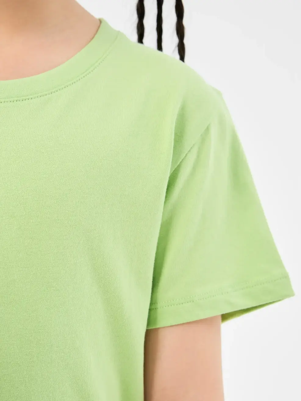 T-shirt Kid Bé Cơ Bản Cotton Usa - Xanh chuối - 2