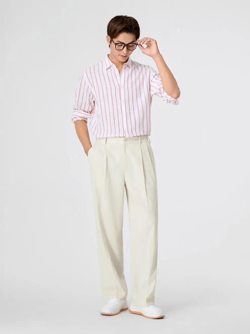 Quần Âu Nam Nam Cạp Chun Daily Pant - Xám 152 - 29