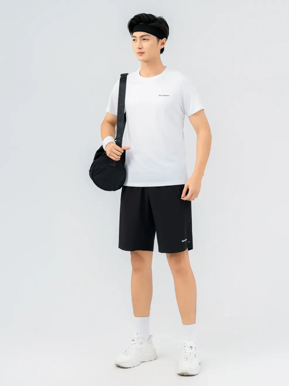 Quần Short Thể Thao Nam Chun Ốp - Đen - 29