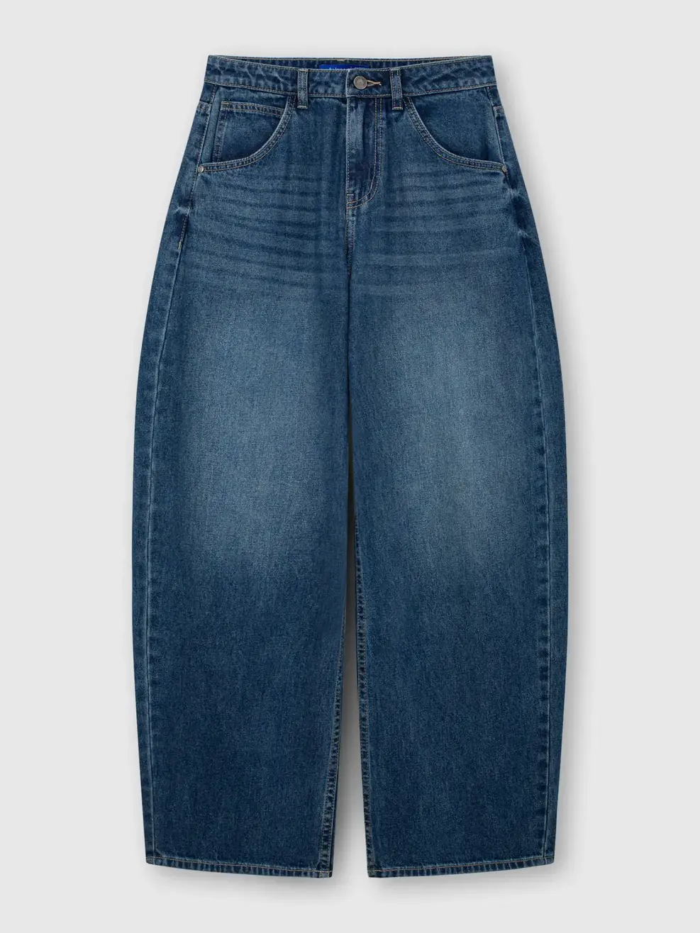 Quần Jeans Nữ Barrel Light Weight - Màu chàm 002 - 26