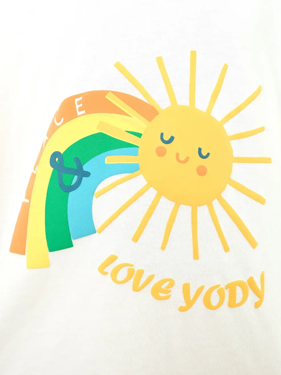 Bộ kid cầu vồng love yody - Vàng Chanh - 2