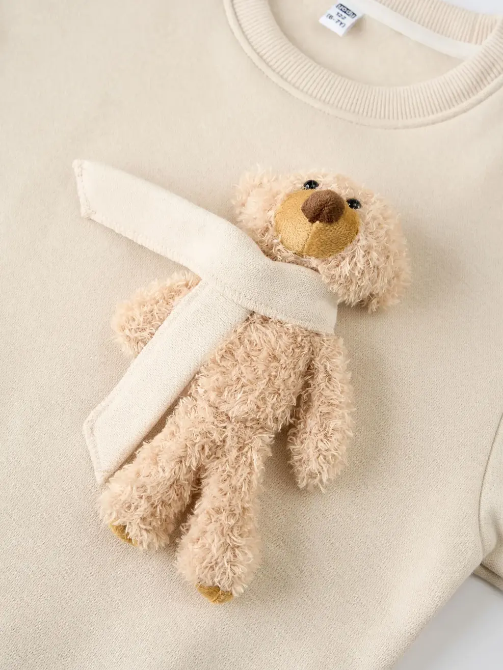 Áo Nỉ Gấu - Be 026 - 110