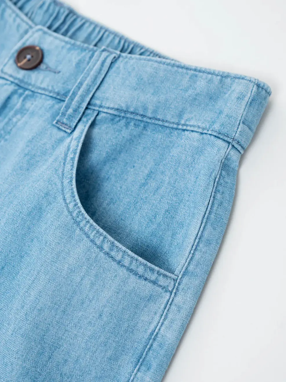 Quần Jean Nữ Giấy Tencel Baggy - Xanh nhạt - 25