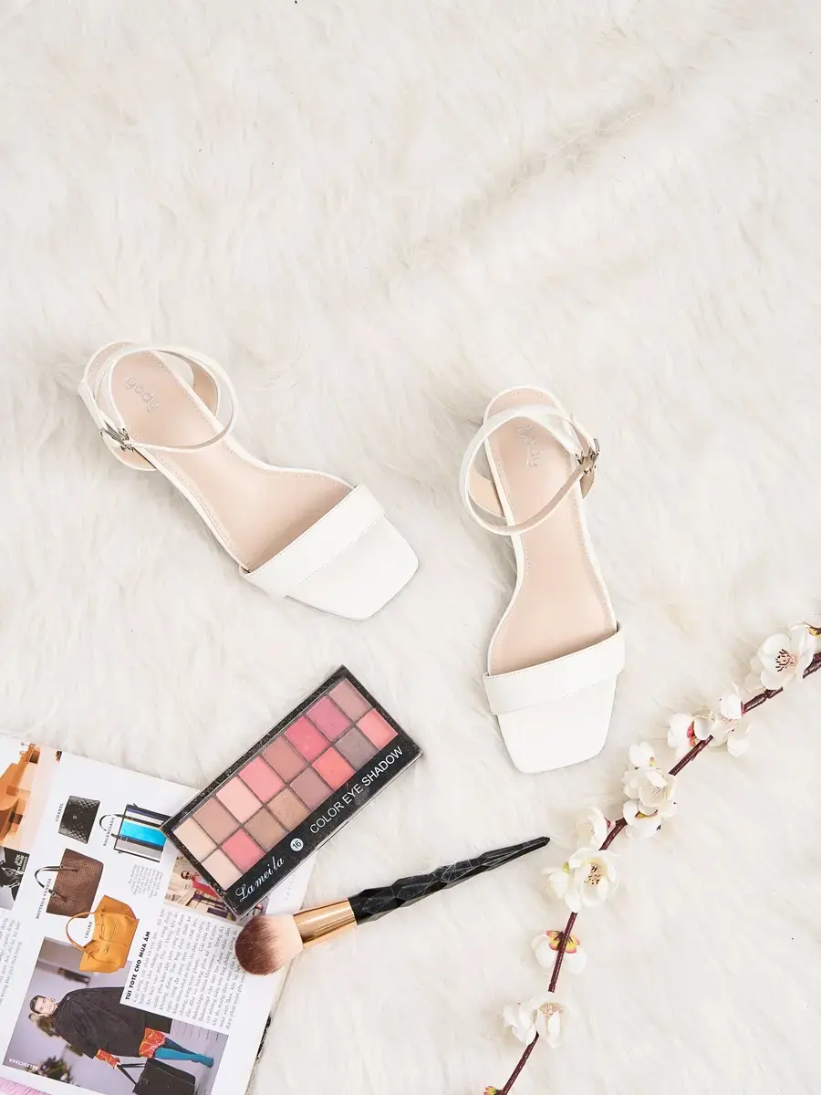 Giầy nữ sandal êm chân nữ tính - Trắng - 38