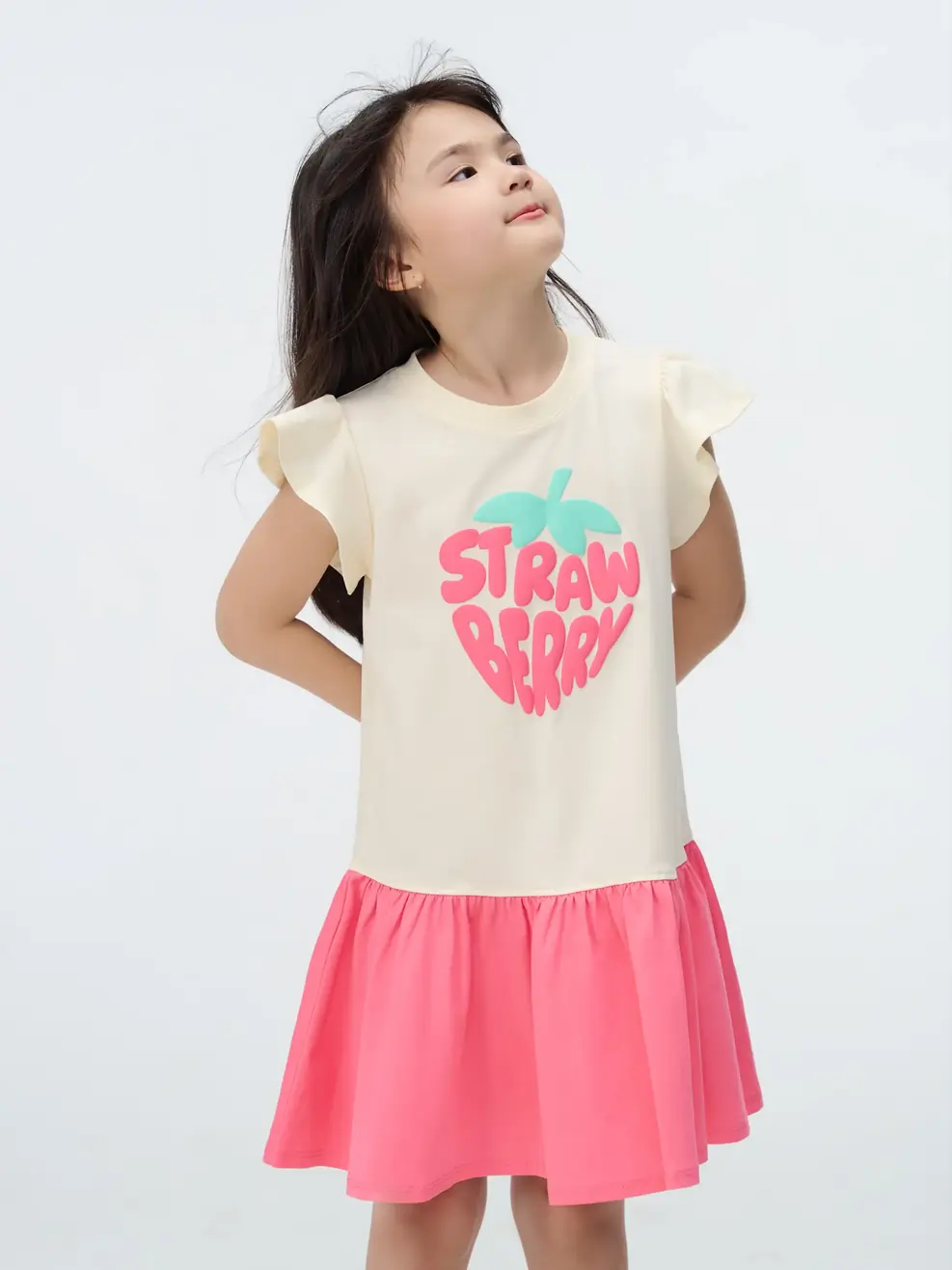 Váy Bé Gái Strawberry - HỒNG057 - 116