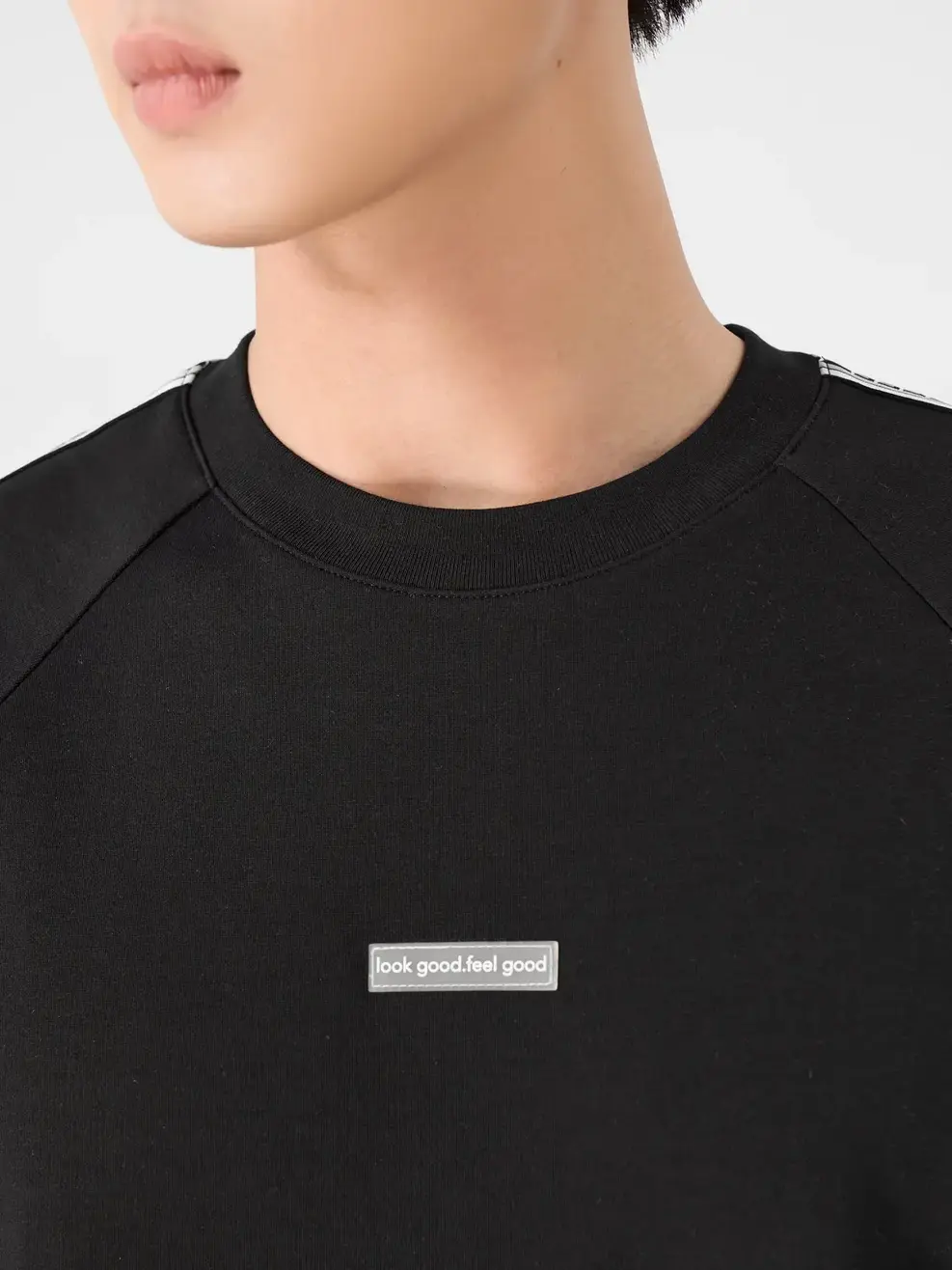 Đồ Bộ Nam Phối Dây Dệt - Đen - M