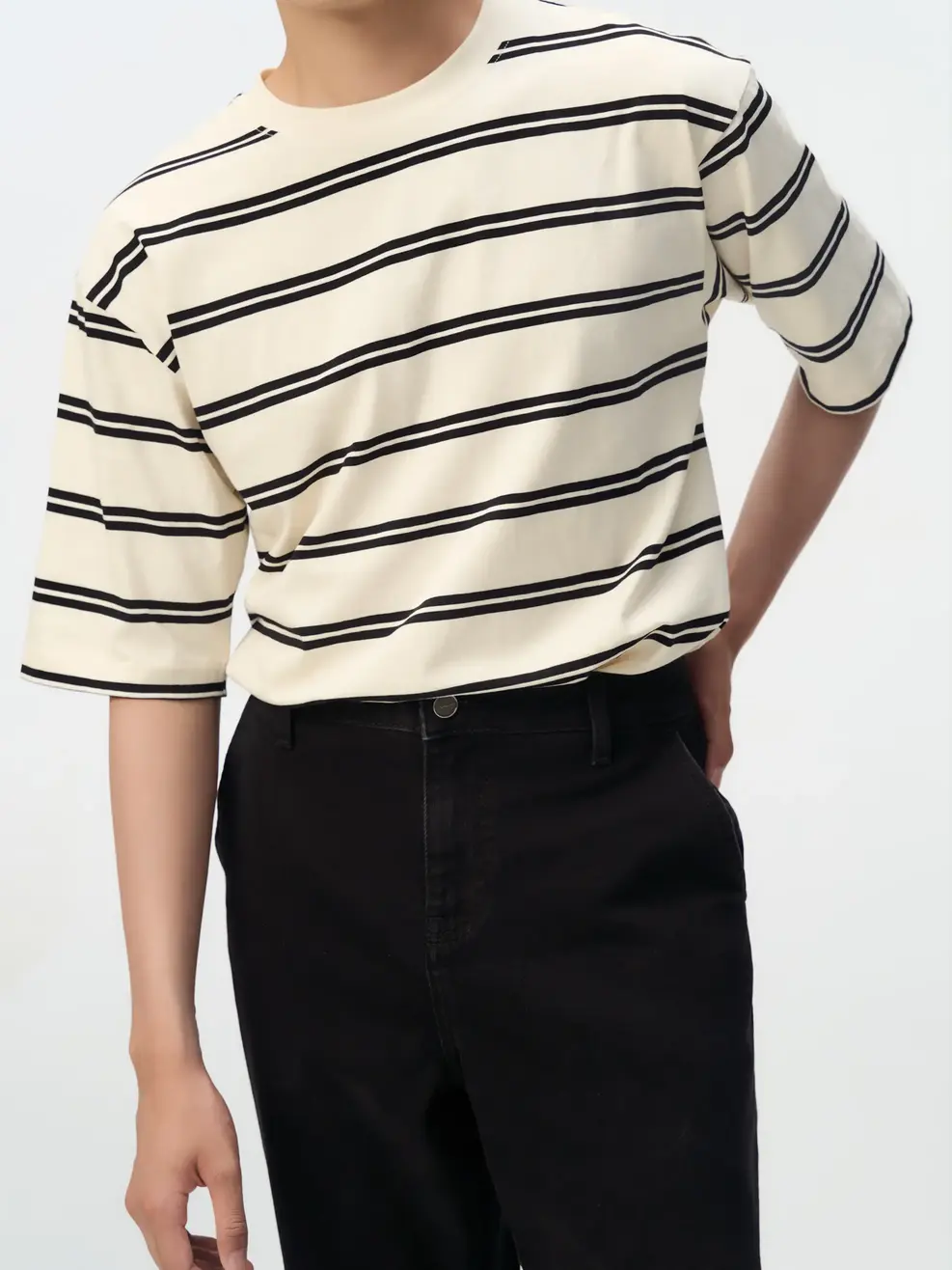 Quần Jeans Nam Baggy Đen Trơn - Đen 011 - 31