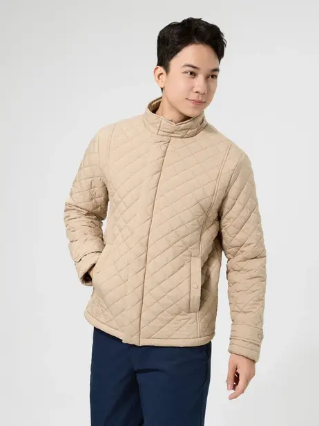 Áo Phao Nam Trần Trám Nẹp Giấu Khoá