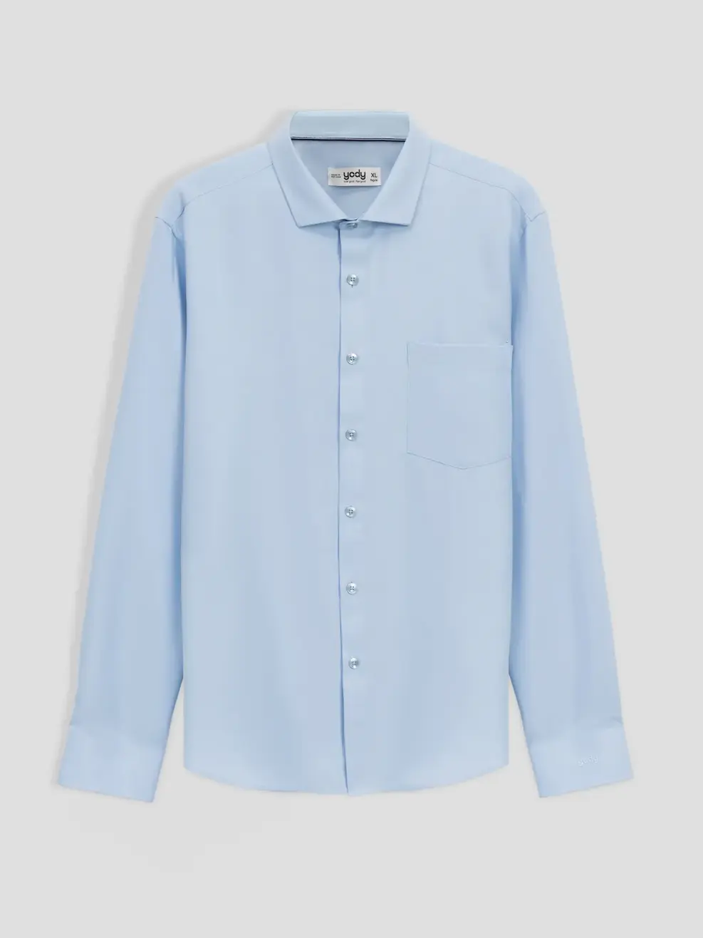 Sơ Mi Dài Tay Nam Cafe - Xanh nhạt - M