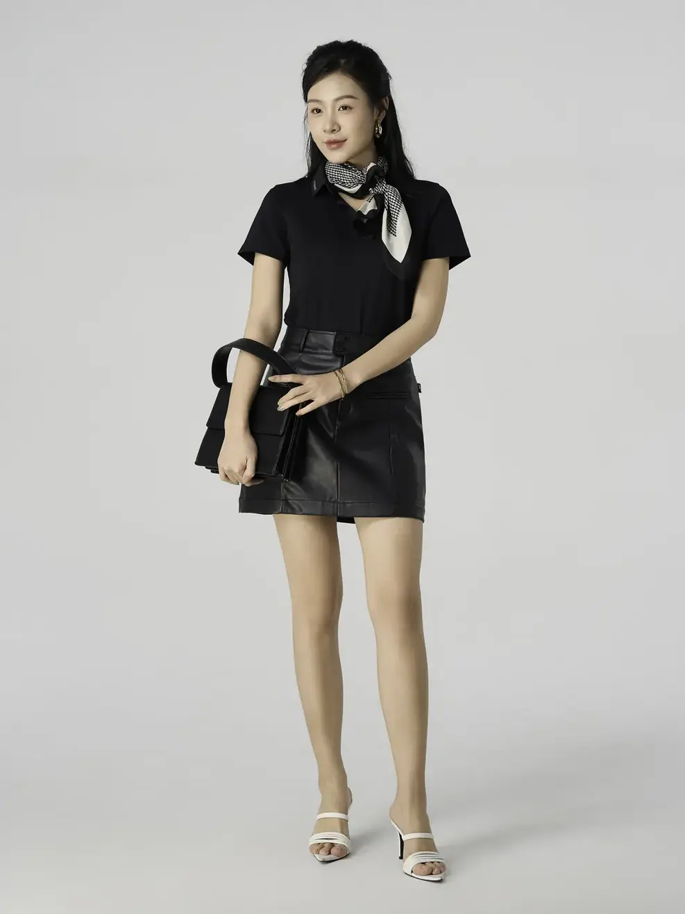 Áo Polo Lá Cổ Công Nghệ Không Đường May - ĐEN 002 - M