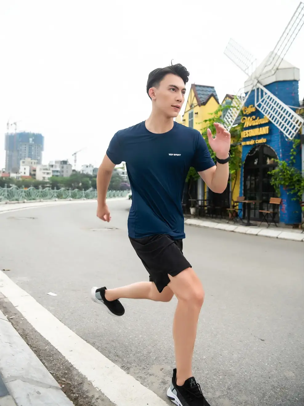 T-shirt thể thao nam perform ance 2 - Navy - M