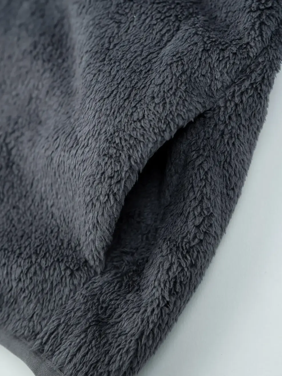 Áo Khoác Kid Giả Lông Cừu Cổ Cao - Ghi - 4-5