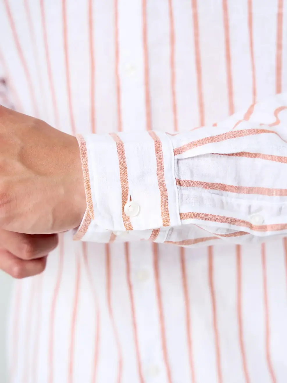 Áo Sơ Mi Nam Dài Tay Kẻ Sọc - Kẻ nâu 103 - M