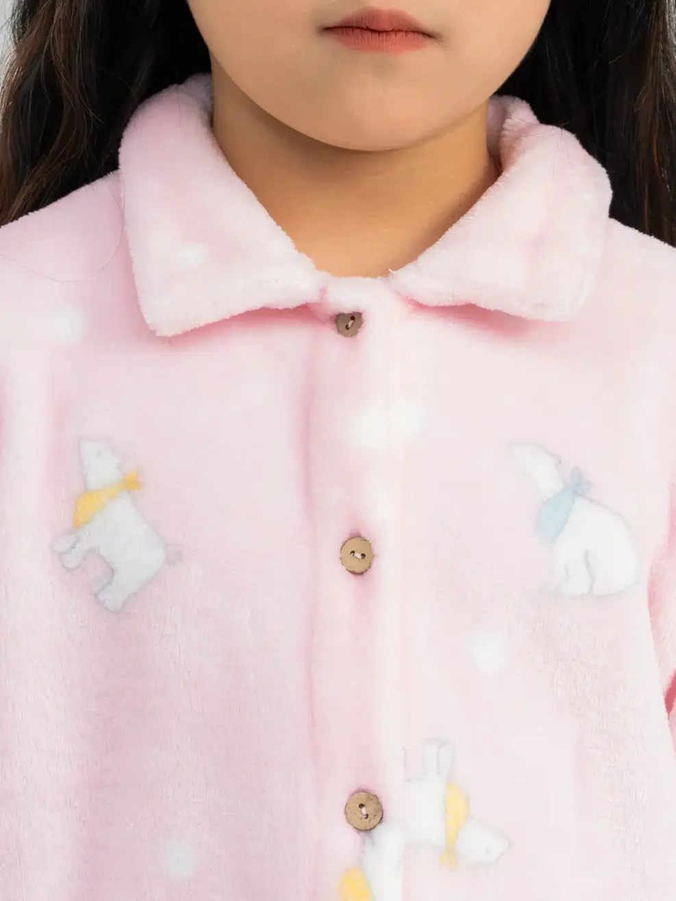 Bộ Đồ Thu Đông Kid Pirama Lông - Hồng - 2