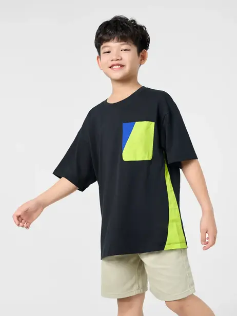 Áo Phông Kid Sườn Phối Gió