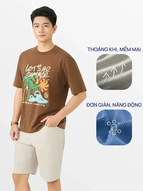 Áo Phông Nam Let's Go Summer