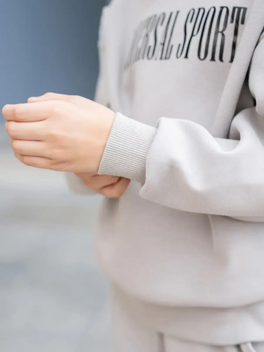 BỘ ĐÔNG KID CHẤT NỈ UNIVERSAL SPORT - Ghi - 2