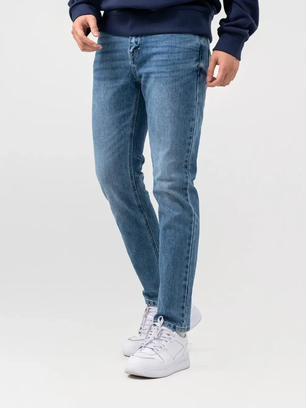 Quần Jean Nam Slim Cotton Dễ Mặc  - Xanh - 28