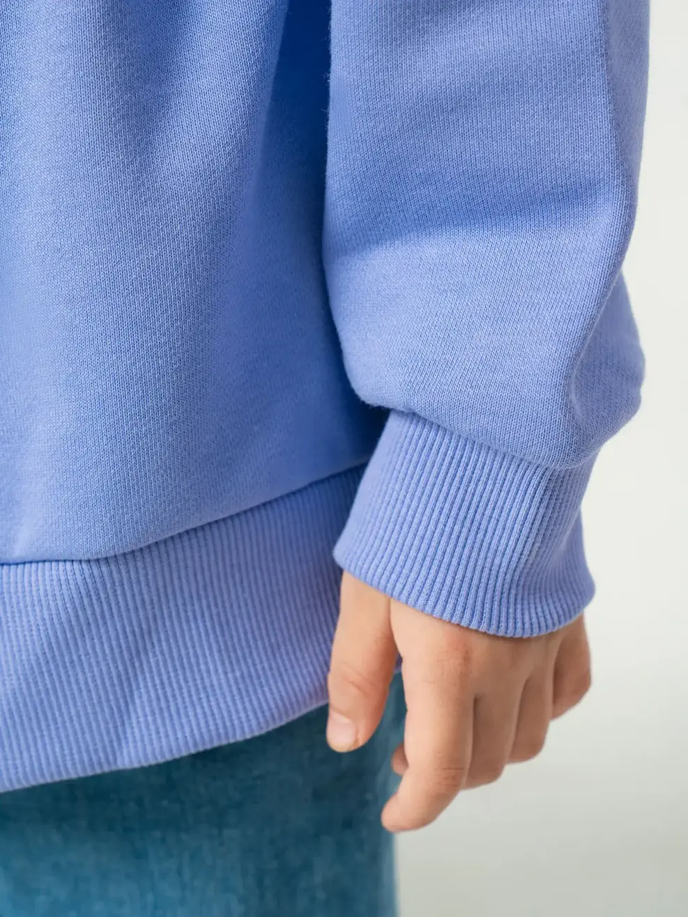 Áo nỉ trẻ em thêu trái tim - Tím - 2