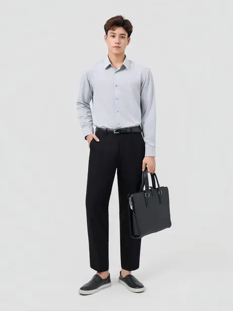 Áo Sơ-mi Nam Dài Tay Nano Kẻ Caro Phom Regular