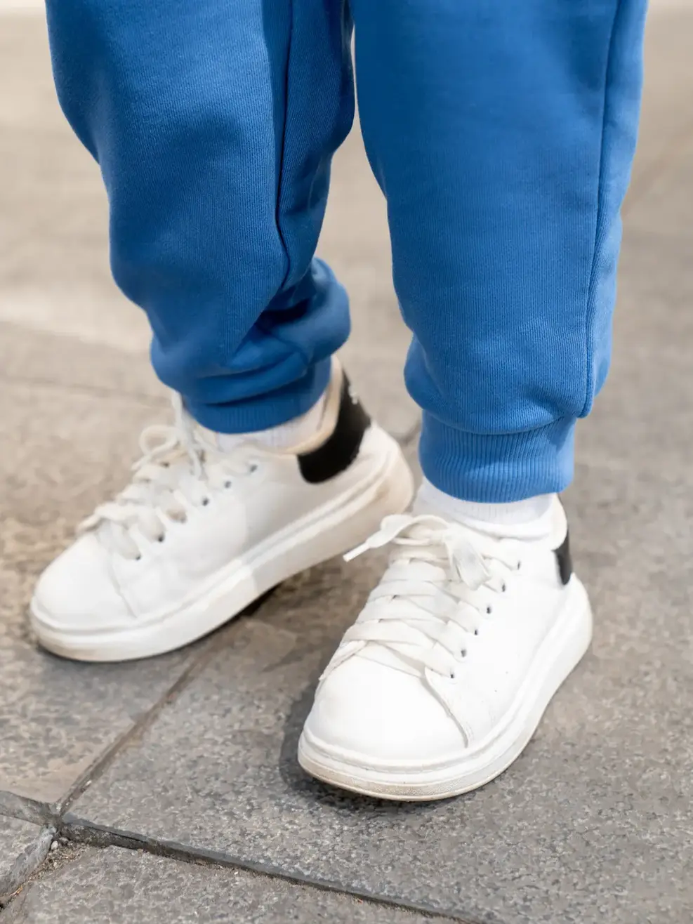 Bộ đồ kid nỉ phối in Dog Goods - Xanh dương - 2