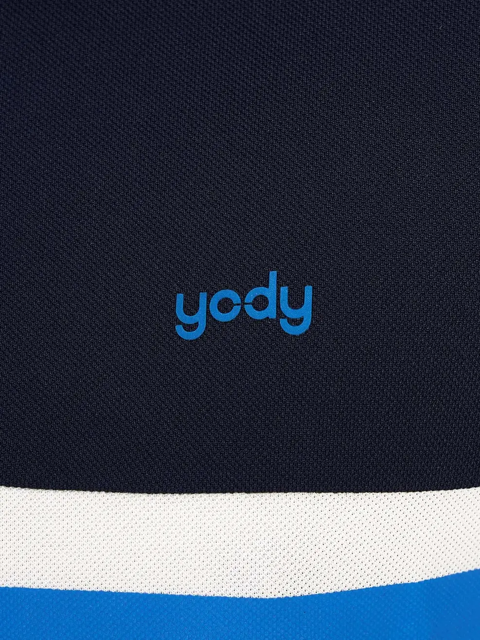 ÁO POLO NAM CAFE BO TRƠN PHỐI MÀU - Trắng phối navy - M