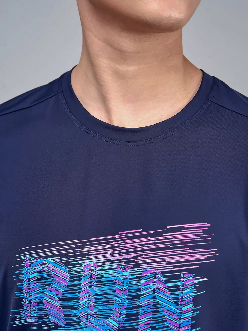 T-shirt thể thao nam run - Tím than - XL