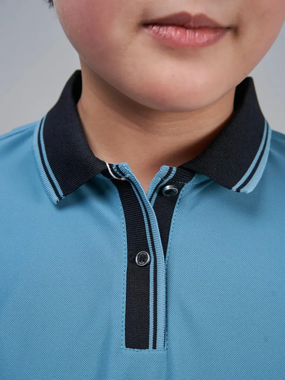 Áo Polo trẻ em Airycool nẹp bo - Xanh ngọc - 14