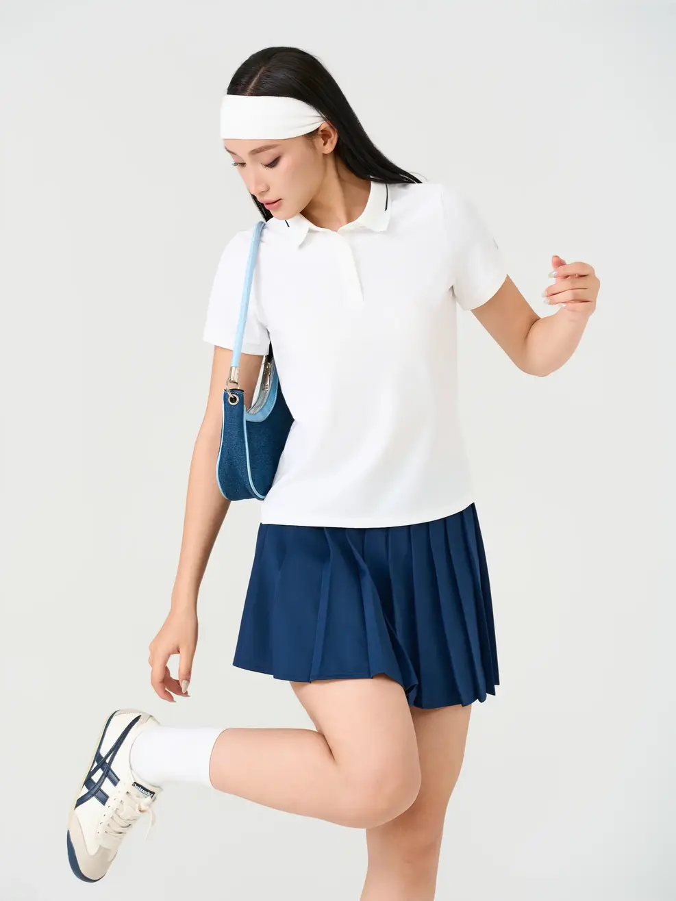 Áo Polo Thể Thao Nữ Cool Fx Phối Bo - Trắng 001 - XS