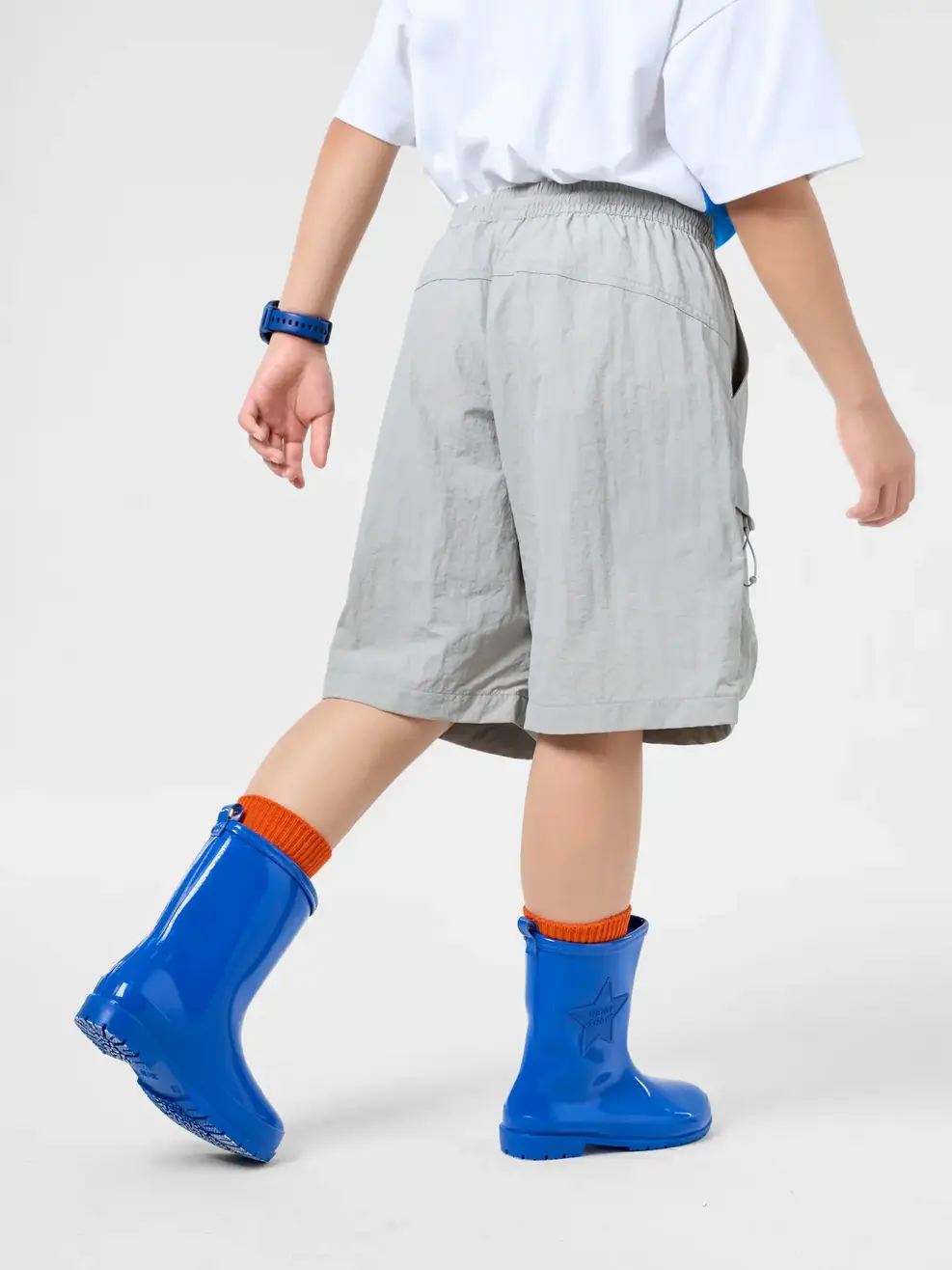 Quần Shorts Gió Rút Dây - GHI 074 - 8-9