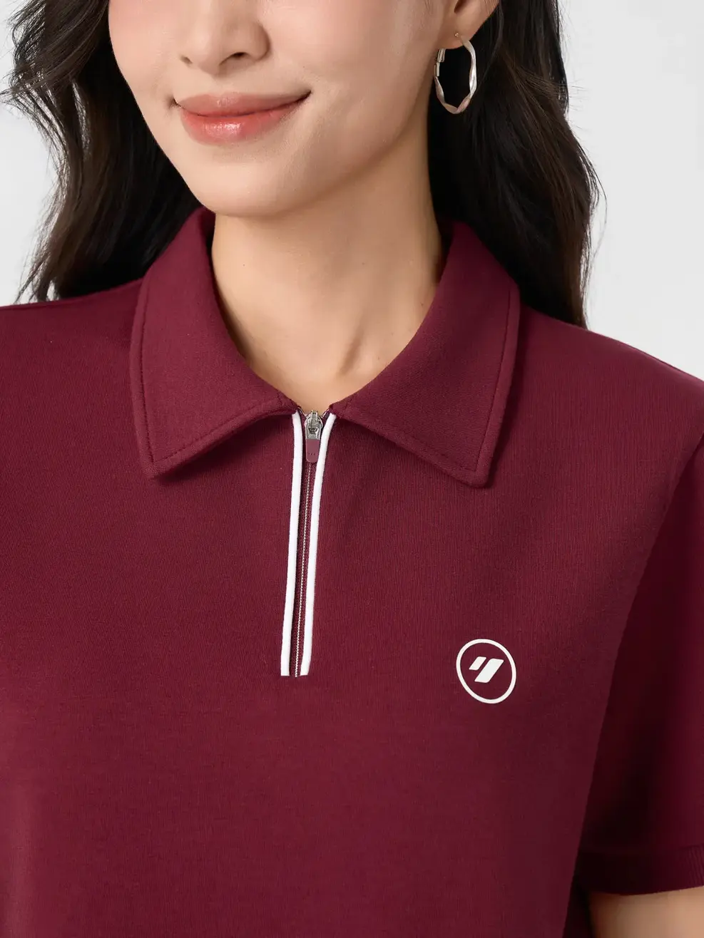 Bộ Đồ Nữ Cổ Nẹp Khóa Chân Váy - Đỏ 050 - S