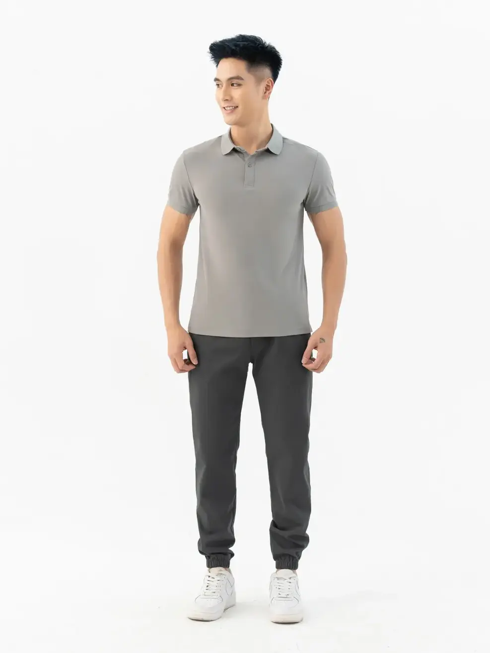 Polo Nam Yody Sport Airycool In Nẹp - Ghi - M