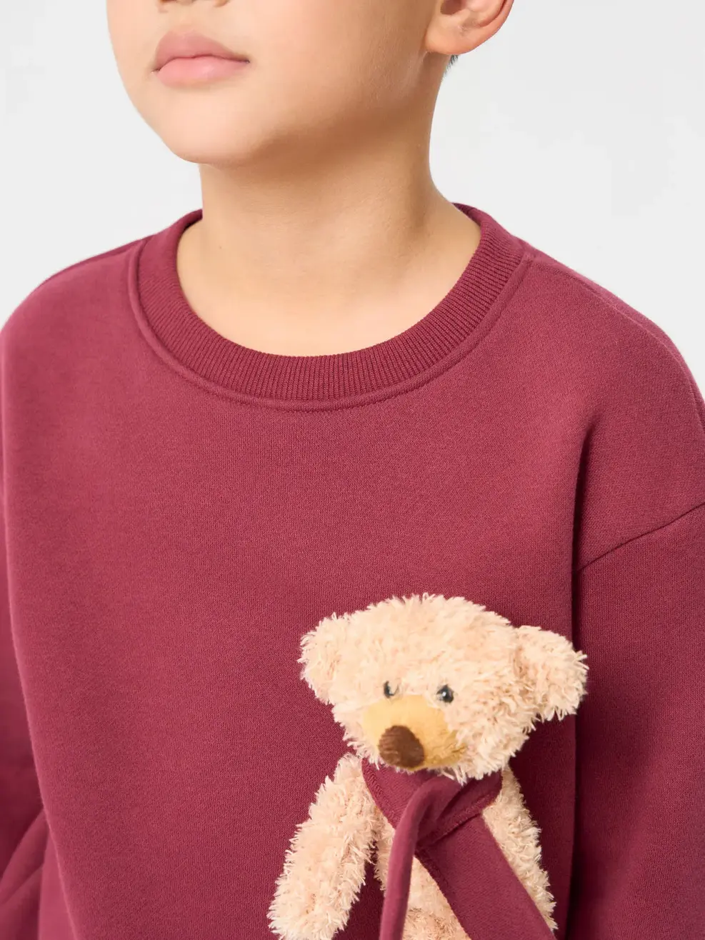 Áo Nỉ Gấu - Đỏ 027 - 110