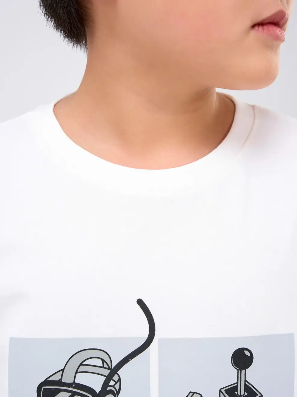 T-shirt kid bé trai lớn in play game 2 - Trắng - 12