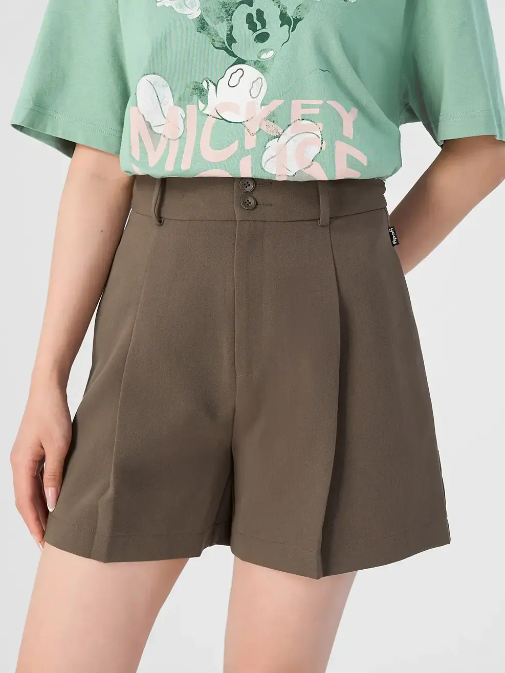 Quần Shorts Nữ Form Rộng (QSN7008) - NÂU ĐẬM 03 - S